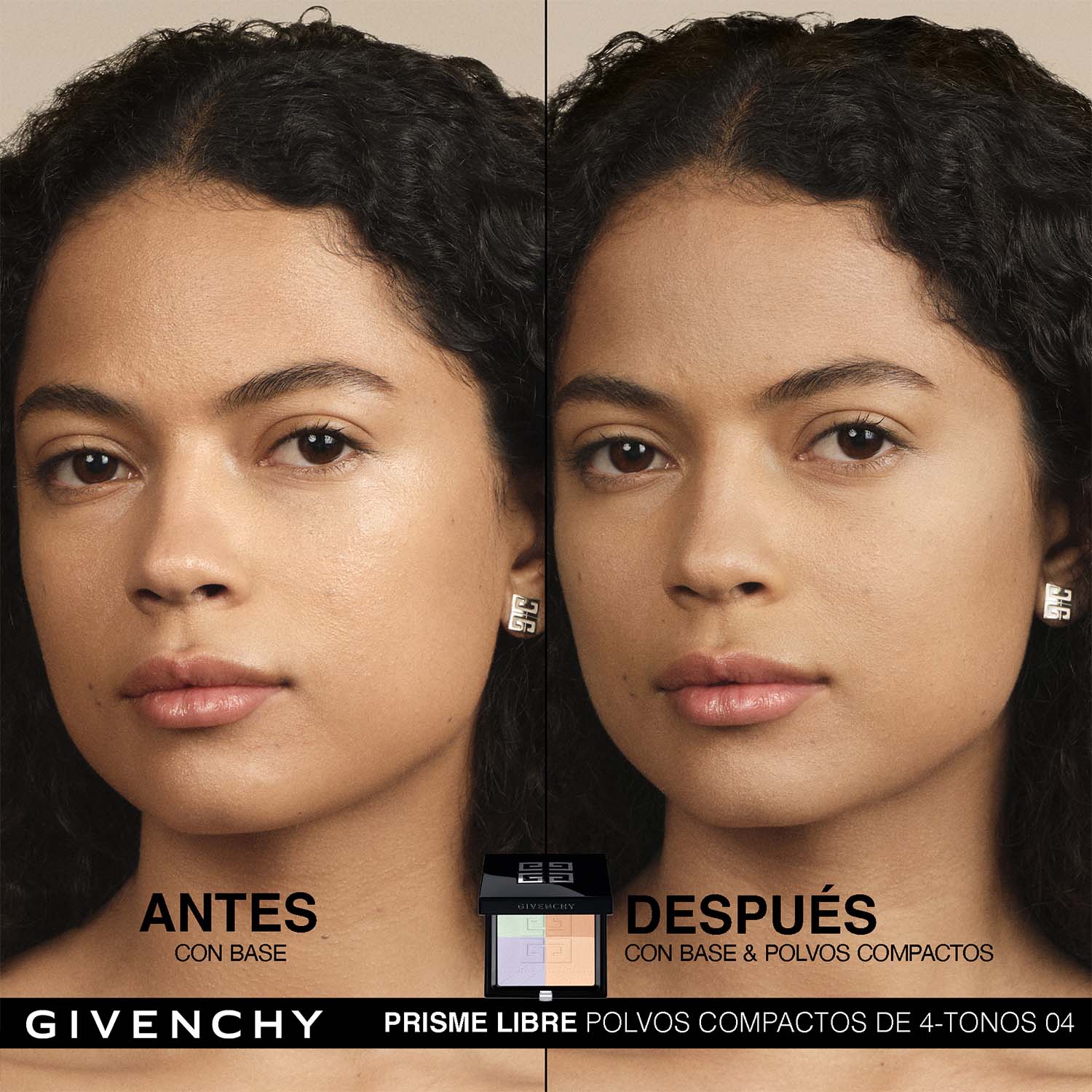 PRISME LIBRE PRESSED POWDER 4 TONO POLVO FIJADOR MATIFICANTE Y DIFUMINADOR DE ACABADO MATE DE LARGA DURACIÓN (POLVO MATIFICADOR PARA ROSTRO)